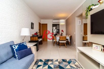 Apartamento à venda, 84 m² por R$ 1.250.000,00 - Gonzaga - Santos/SP