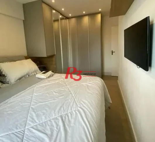 Apartamento com 2 dormitórios à venda, 85 m² por R$ 1.400.000,00 - Gonzaga - Santos/SP