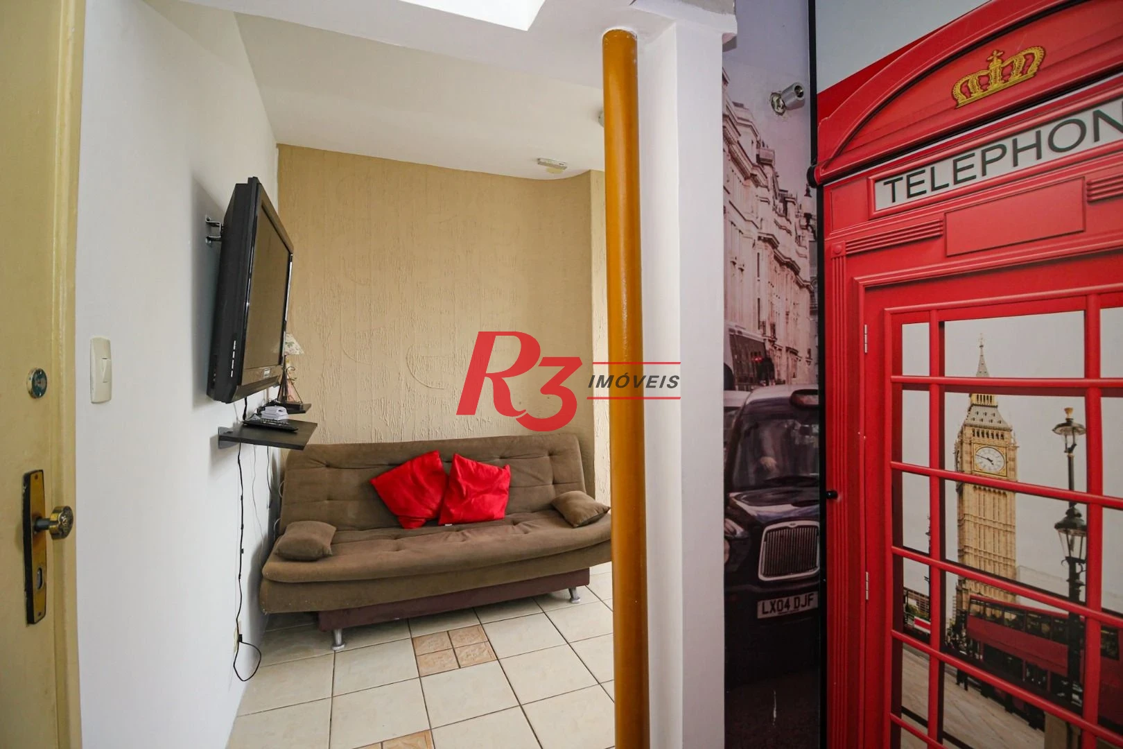 Apartamento com 1 dormitório para alugar, 40 m² por R$ 3.000,00/mês - Ponta da Praia - Santos/SP