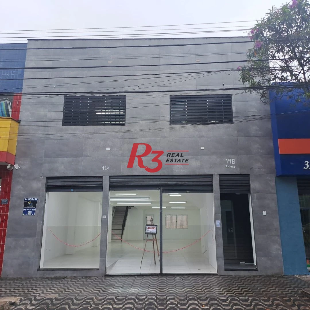Loja para alugar, 150 m² por R$ 15.000,00/mês - Pompéia - Santos/SP