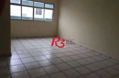 Apartamento com 2 dormitórios para alugar, 100 m² por R$ 4.000,00/mês - Aparecida - Santos/SP