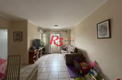 Apartamento com 2 dormitórios para alugar, 100 m² por R$ 5.500,00/mês - Aparecida - Santos/SP