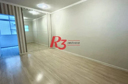 Apartamento com 2 dormitórios para alugar, 67 m² por R$ 3.950,00/mês - Gonzaga - Santos/SP