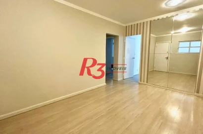 Apartamento com 2 dormitórios para alugar, 67 m² por R$ 3.850,00/mês - Gonzaga - Santos/SP