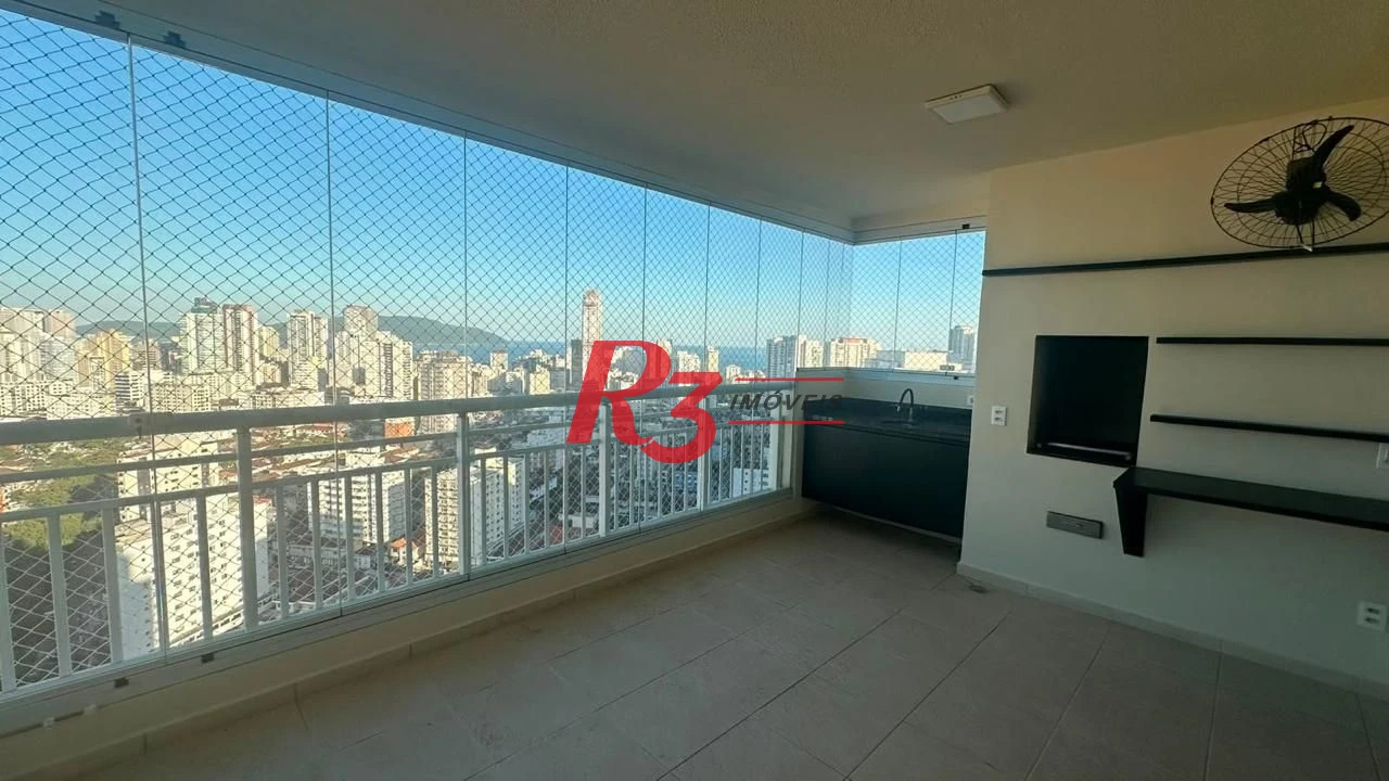 Apartamento para alugar, 150 m² por R$ 9.547,79/mês - Marapé - Santos/SP
