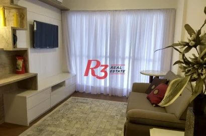 Apartamento para alugar, 59 m² por R$ 5.200,00/mês - Boqueirão - Santos/SP
