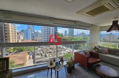 Apartamento Garden, 280 m² - venda por R$ 4.500.000,00 ou aluguel por R$ 25.000,00/mês - Aparecida - Santos/SP