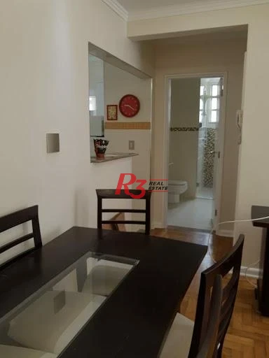 Apartamento com 1 dormitório para alugar, 60 m² por R$ 4.200,00/mês - Aparecida - Santos/SP