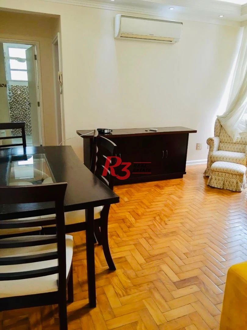 Apartamento com 1 dormitório para alugar, 60 m² por R$ 4.200,00/mês - Aparecida - Santos/SP