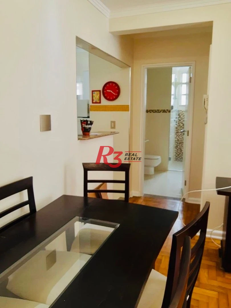 Apartamento com 1 dormitório para alugar, 60 m² por R$ 4.200,00/mês - Aparecida - Santos/SP