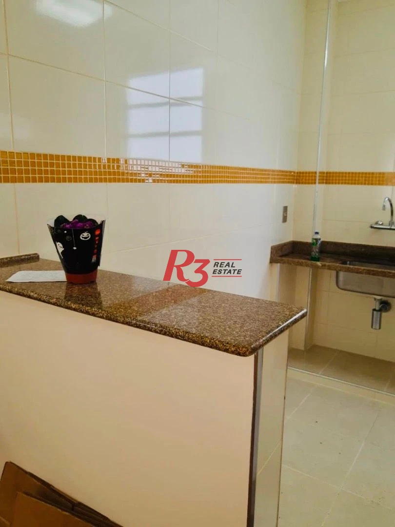 Apartamento com 1 dormitório para alugar, 60 m² por R$ 4.200,00/mês - Aparecida - Santos/SP