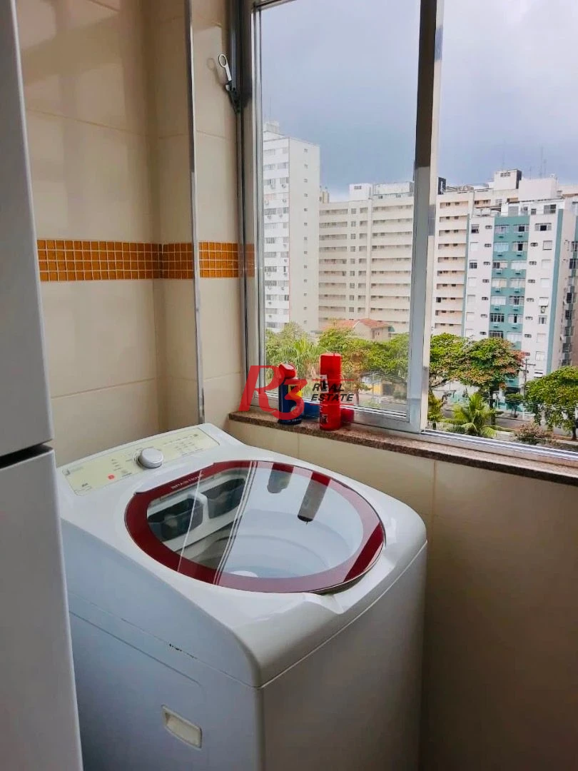 Apartamento com 1 dormitório para alugar, 60 m² por R$ 4.200,00/mês - Aparecida - Santos/SP