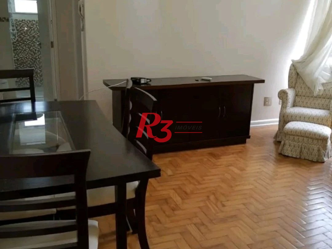 Apartamento com 1 dormitório para alugar, 60 m² por R$ 3.950,00/mês - Aparecida - Santos/SP
