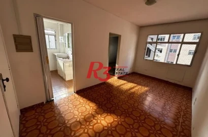 Apartamento com 1 dormitório à venda, 45 m² por R$ 373.000,00 - Pompéia - Santos/SP