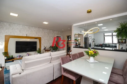 Apartamento com 3 dormitórios à venda, 117 m² por R$ 1.650.000,00 - Boqueirão - Santos/SP