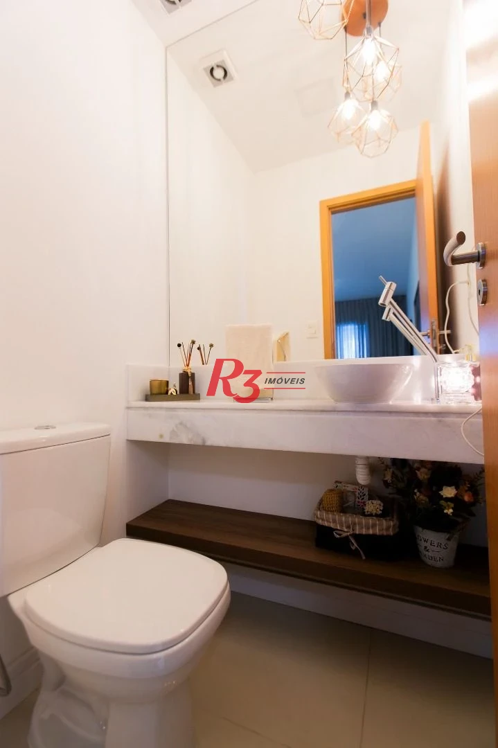 Apartamento com 3 dormitórios à venda, 110 m² por R$ 1.800.000,00 - Boqueirão - Santos/SP