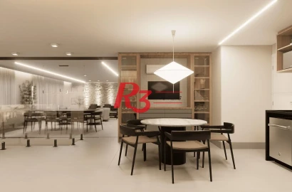 Cobertura com 4 quartos à venda, 370 m² por R$ 4.290.000 - Ponta da Praia - Santos/SP