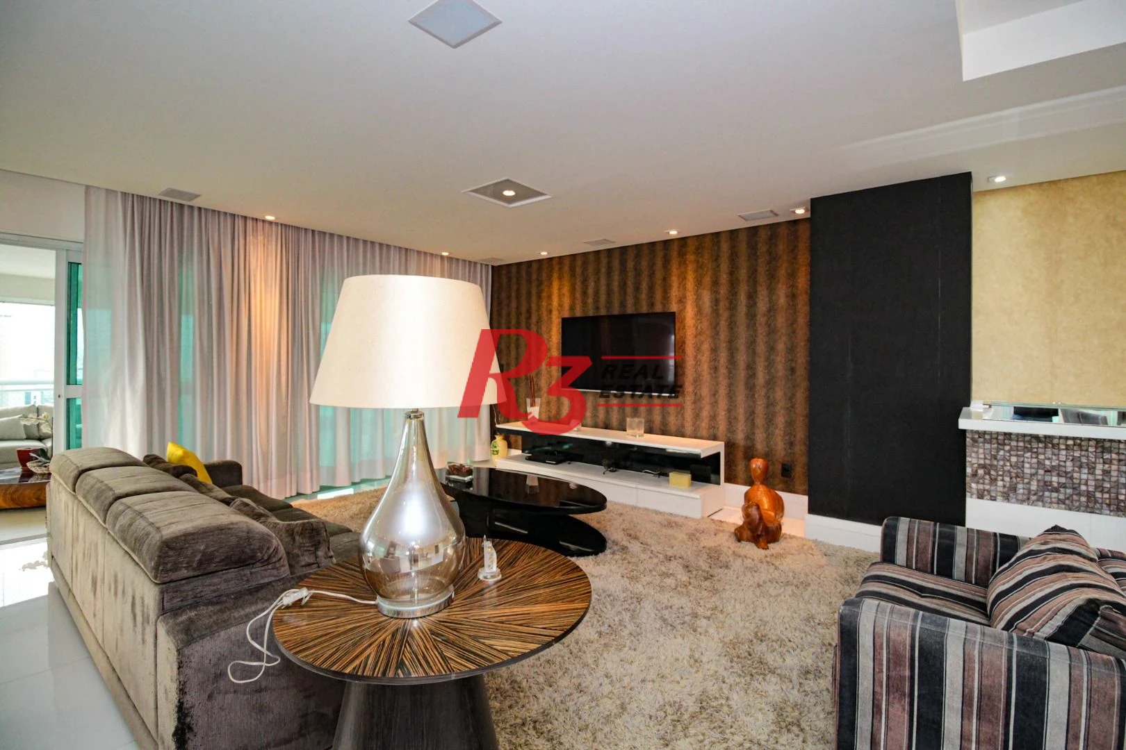 Apartamento com 4 dormitórios para alugar, 360 m² por R$ 37.500,00/mês - Gonzaga - Santos/SP