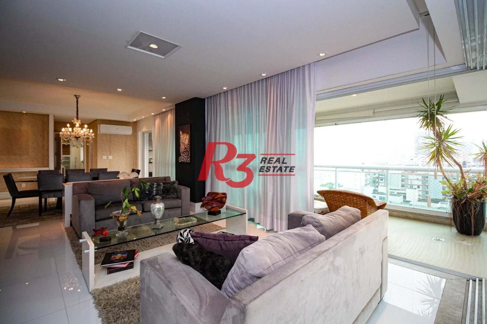 Apartamento com 4 dormitórios para alugar, 360 m² por R$ 37.500,00/mês - Gonzaga - Santos/SP