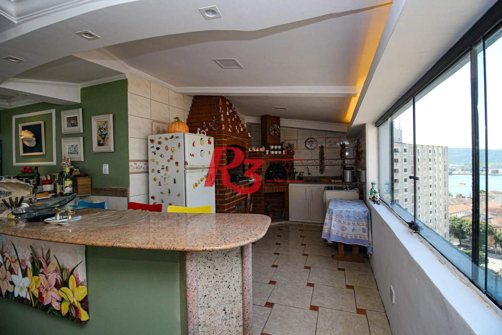 Cobertura com 4 dormitórios à venda, 392 m² por R$ 3.000.000,00 - Ponta da Praia - Santos/SP