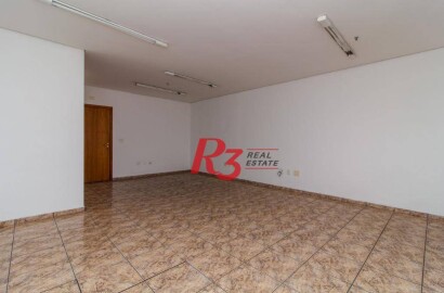 Sala para alugar, 43 m²  - Vila Matias - Santos/SP