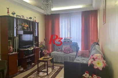 Apartamento com 2 dormitórios à venda, 89 m² por R$ 430.000,00 - Aparecida - Santos/SP