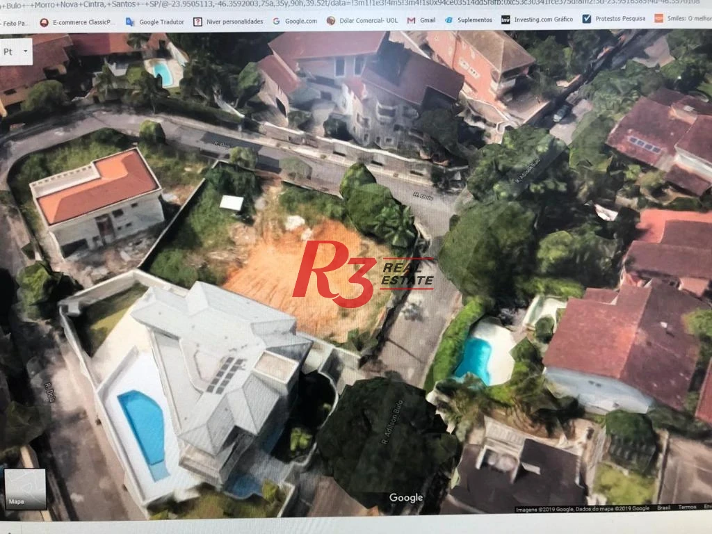 Terreno à venda, 900 m² por R$ 1.000.000,00 - Morro de Nova Cintra - Santos/SP