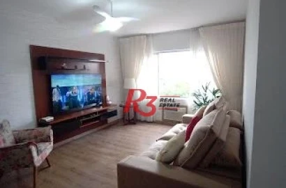 Apartamento à venda, 107 m² por R$ 650.000,00 - Campo Grande - Santos/SP