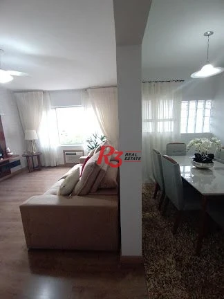 Apartamento com 3 dormitórios à venda, 107 m² por R$ 640.000,00 - Campo Grande - Santos/SP