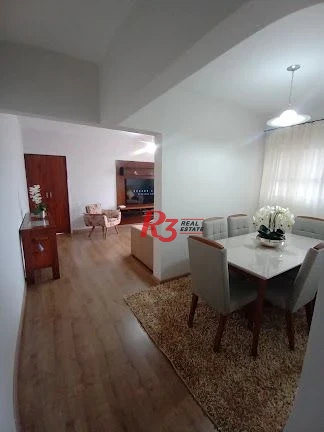 Apartamento com 3 dormitórios à venda, 107 m² por R$ 640.000,00 - Campo Grande - Santos/SP