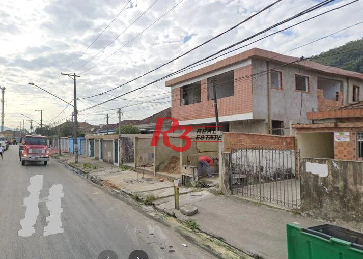 Casa sobreposta térrea com 2 dormitórios à venda, 60 m² - Chico de Paula - Santos/SP