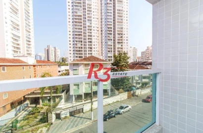 Apartamento com 2 dormitórios à venda, 68 m² - Marapé - Santos/SP