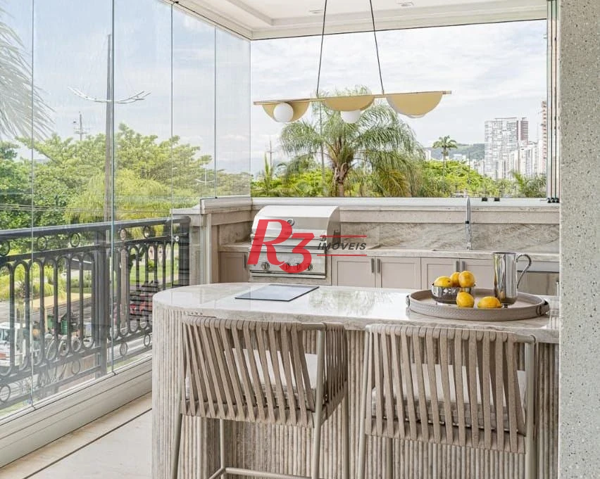 Apartamento com 3 dormitórios à venda, 393 m² por R$ 12.000.000,00 - Gonzaga - Santos/SP