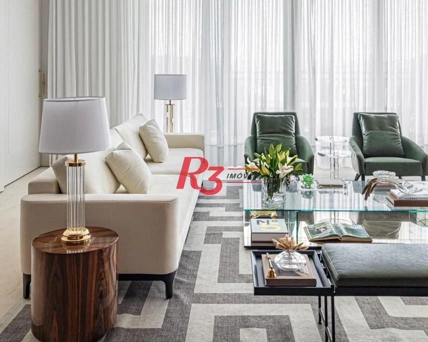 Apartamento com 3 dormitórios à venda, 393 m² por R$ 12.000.000,00 - Gonzaga - Santos/SP