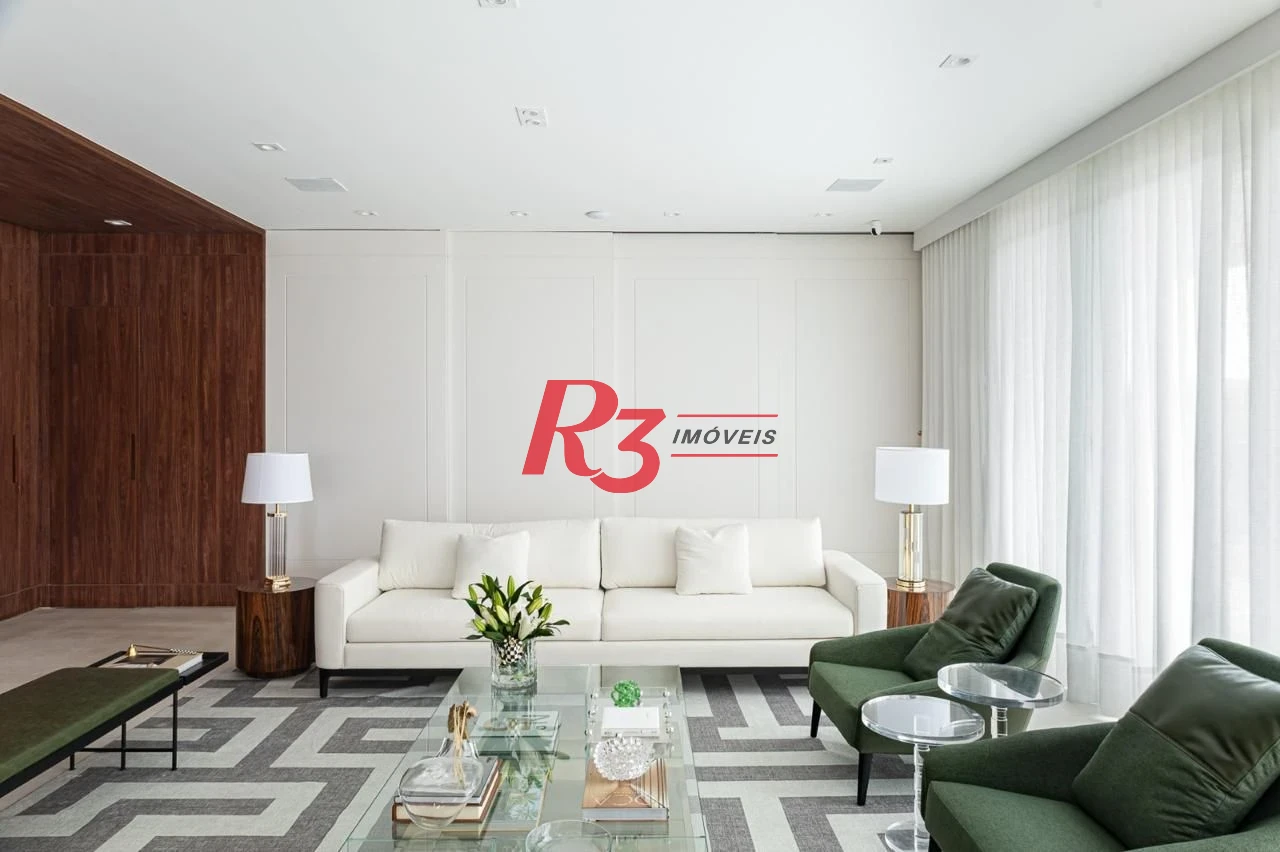 Apartamento com 3 dormitórios à venda, 393 m² por R$ 12.000.000,00 - Gonzaga - Santos/SP