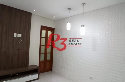Apartamento com 3 dormitórios à venda, 80 m² por R$ 352.000,00 - Campo Grande - Santos/SP