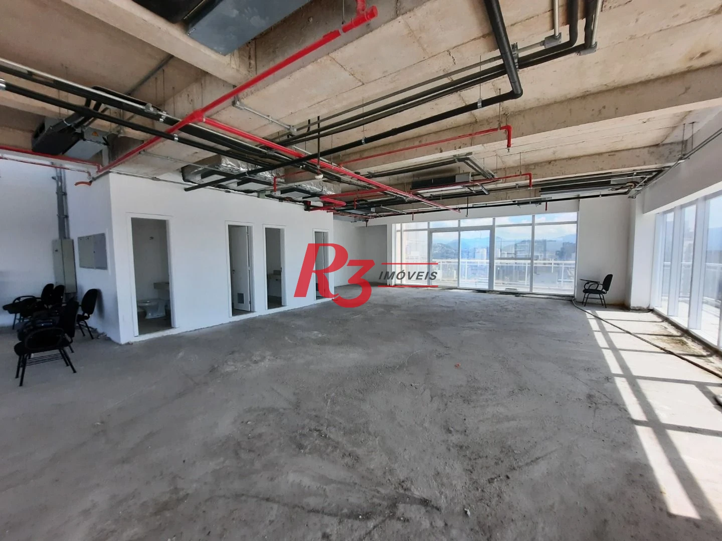 Andar Corporativo para alugar, 648 m² por R$ 52.300,00/mês - Gonzaga - Santos/SP