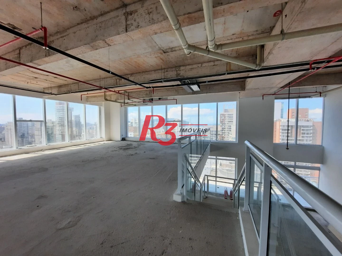 Andar Corporativo para alugar, 648 m² por R$ 52.300,00/mês - Gonzaga - Santos/SP