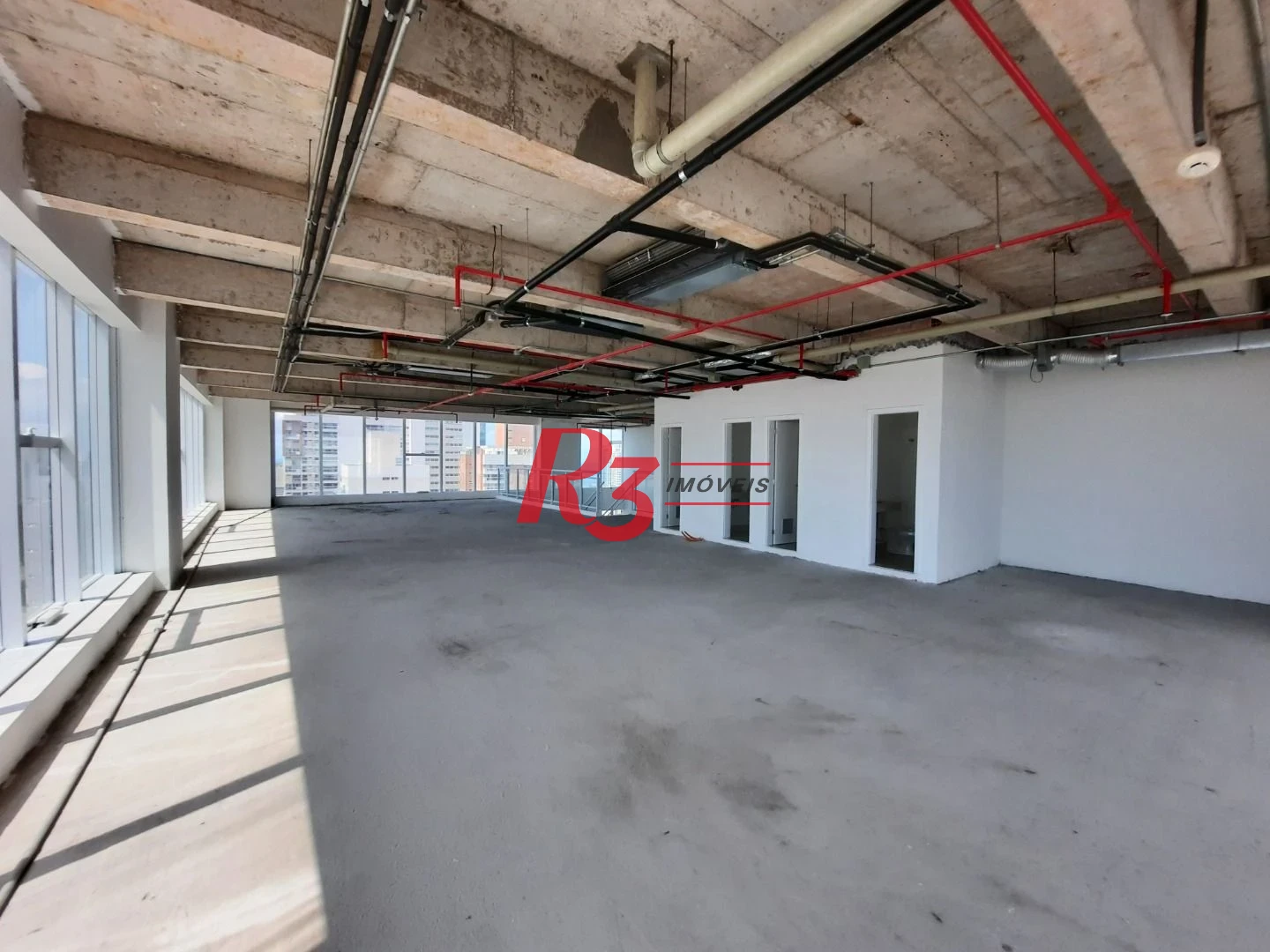 Andar Corporativo para alugar, 648 m² por R$ 52.300,00/mês - Gonzaga - Santos/SP