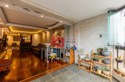 Apartamento com 4 dormitórios à venda, 221 m² por R$ 1.300.000,00 - Ponta da Praia - Santos/SP