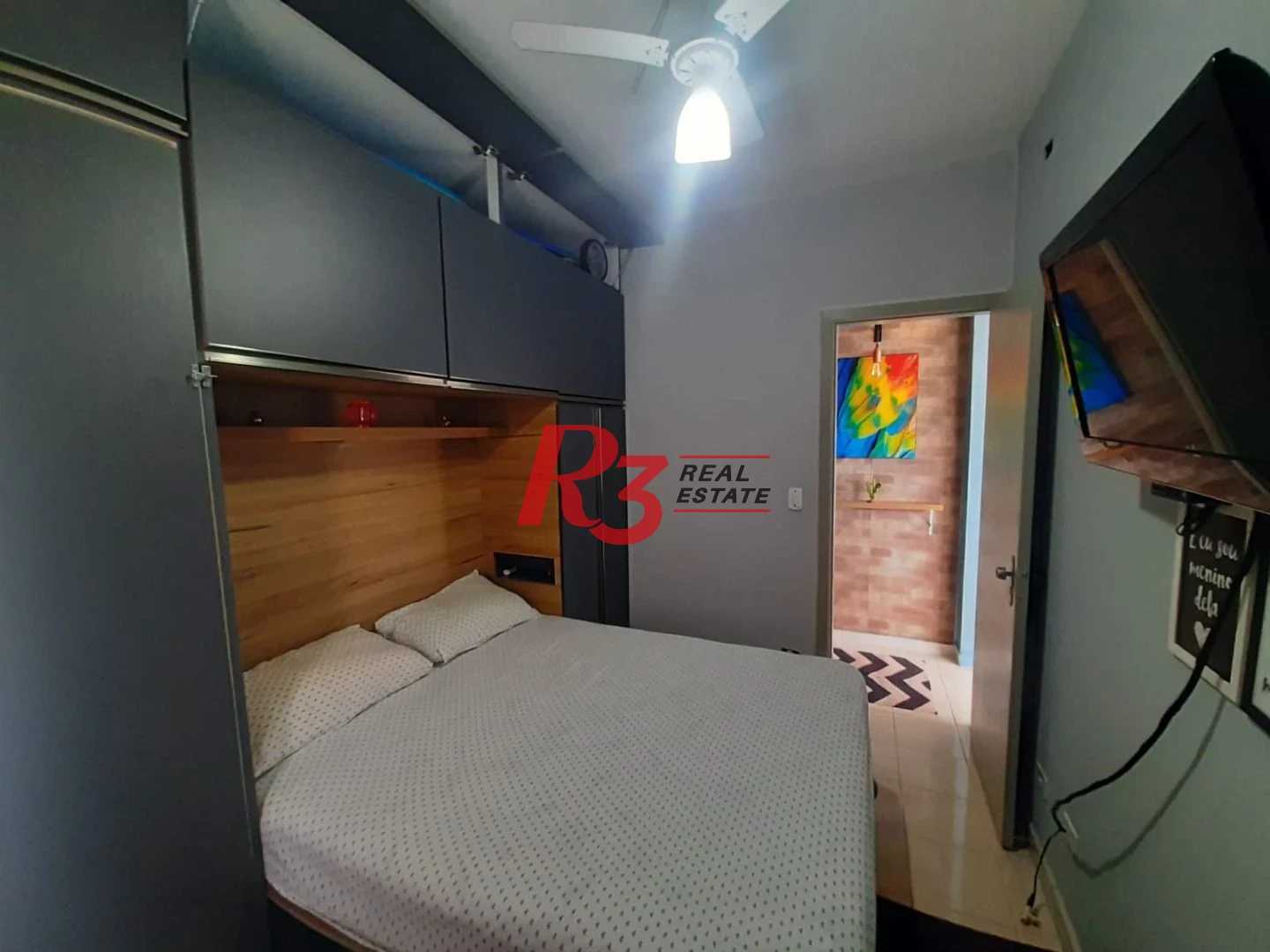 Apartamento com 1 dormitório à venda, 64 m² - Itararé - São Vicente/SP