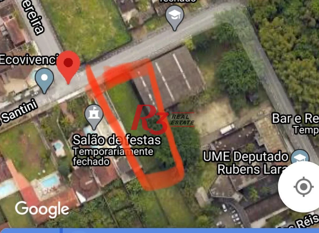 Terreno à venda, 855 m² - Morro de Nova Cintra - Santos/SP