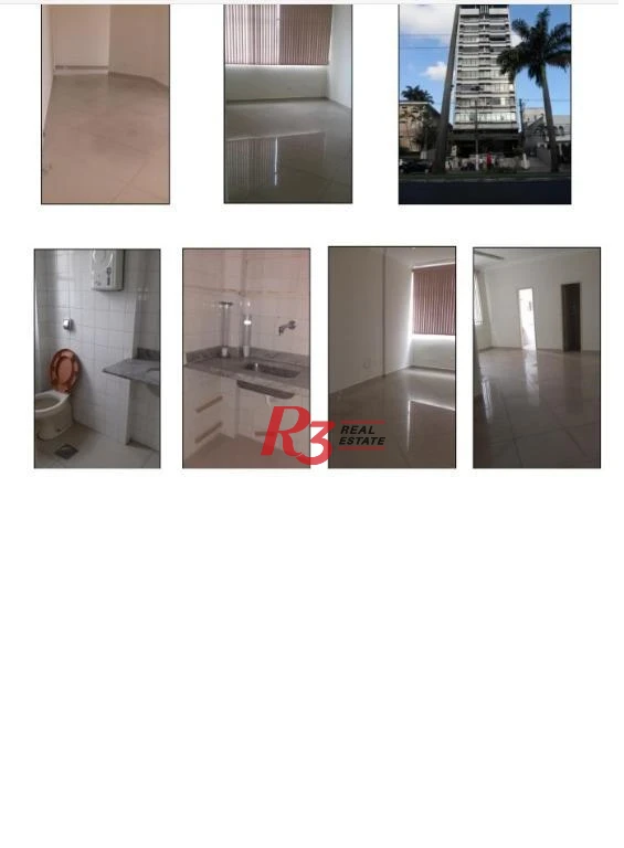 Sala, 122 m² - venda por R$ 800.000,00 ou aluguel por R$ 4.100,00/mês - Gonzaga - Santos/SP