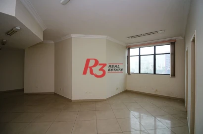 Sala à venda, 122 m² por R$ 800.000,00 - Gonzaga - Santos/SP