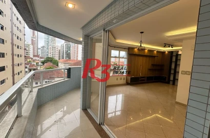 Apartamento à venda, 161 m² por R$ 1.590.000,00 - Gonzaga - Santos/SP