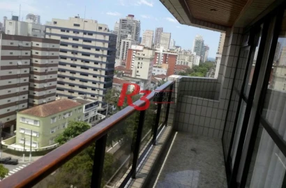 Apartamento à venda, 160 m² por R$ 980.000,00 - Gonzaga - Santos/SP