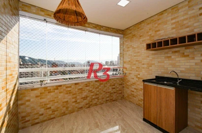 Apartamento com 3 dormitórios à venda, 98 m² por R$ 990.000,00 - José Menino - Santos/SP