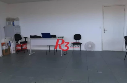 Sala para alugar, 101 m² por R$ 4.900,00/mês - Encruzilhada - Santos/SP