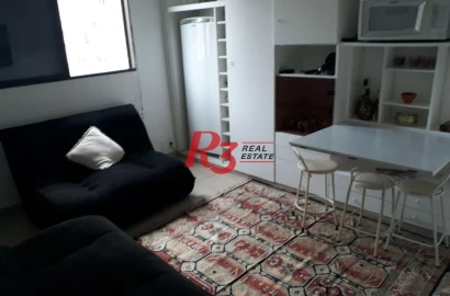 Apartamento com 1 dormitório à venda, 47 m² - José Menino - Santos/SP