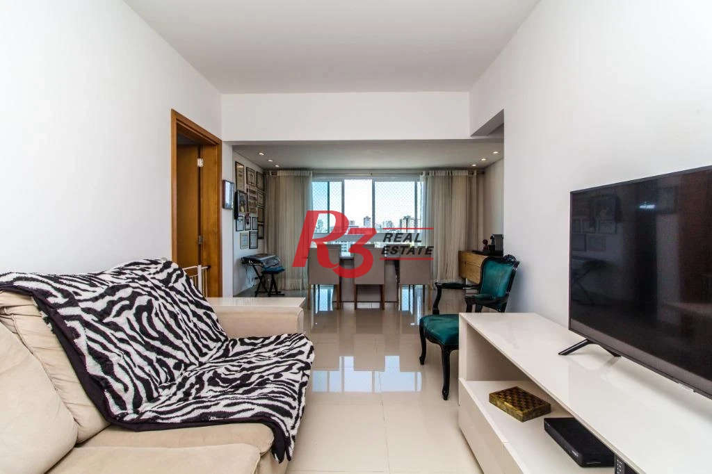 Apartamento com 3 dormitórios à venda, 92 m² - Marapé - Santos/SP
